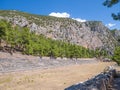 Ancient Delfi excavations in Greece.